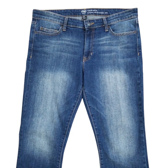 GAP‎ Women's Frayed Hem Crop Kick Jeans Size 8/29 - Picture 3 of 12